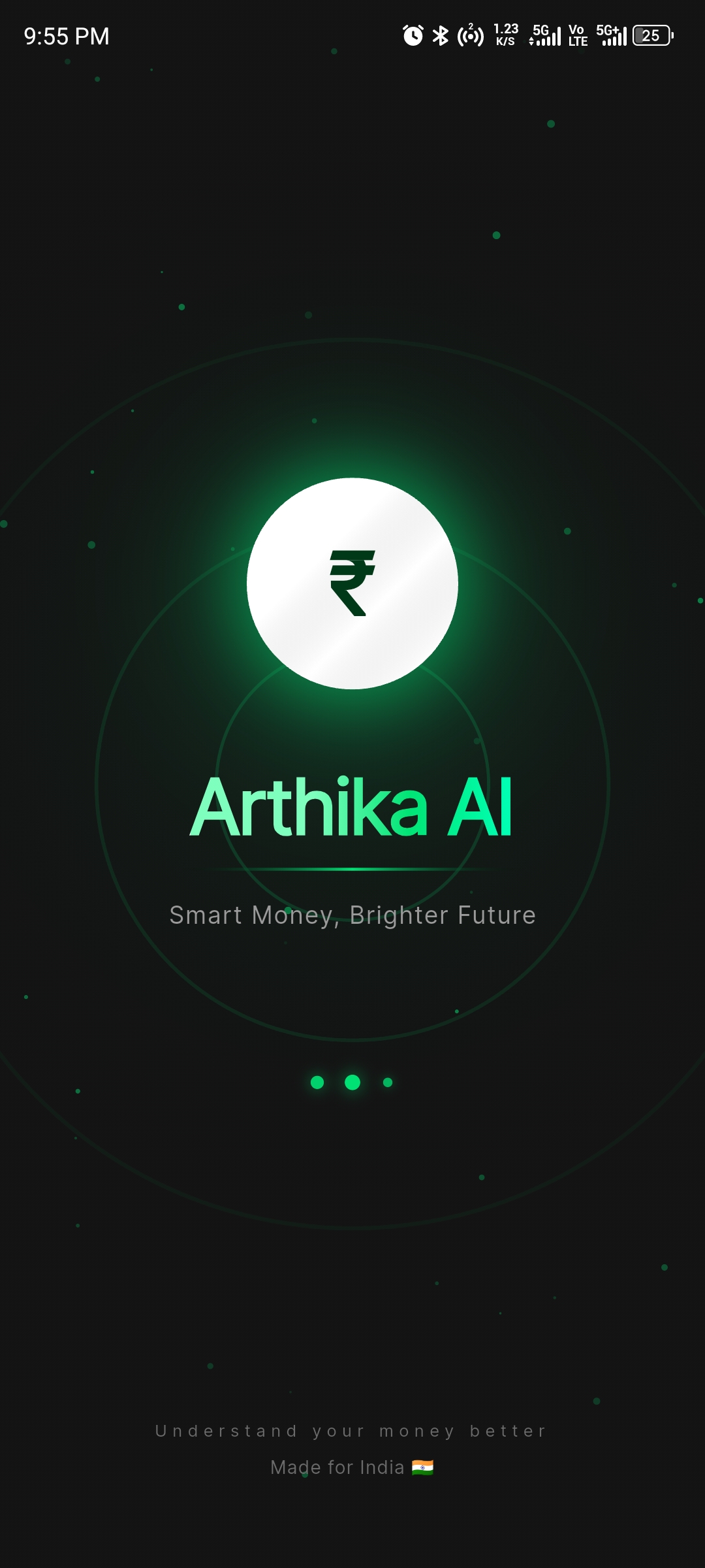 Arthika AI spash screenshot